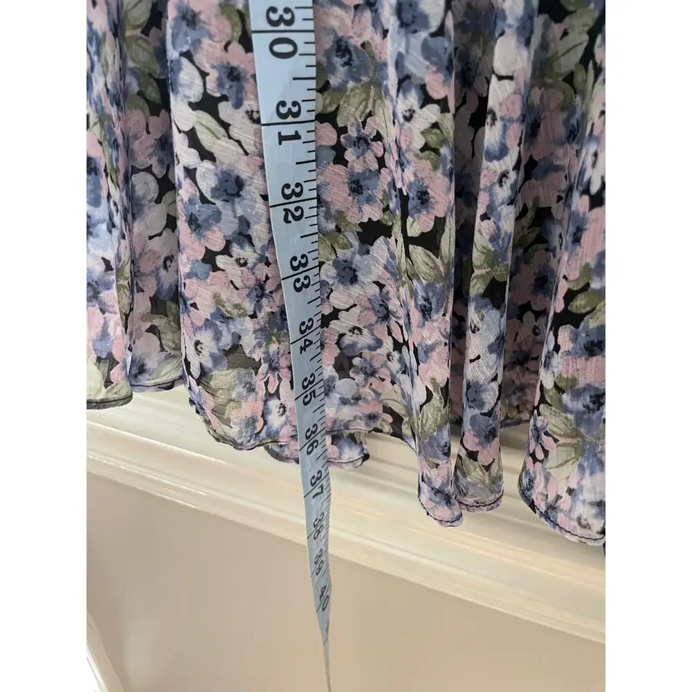 NWT VICI Francine Feminine Floral Modern Tie Waist Balloon Sleeve Dress M - Picture 9 of 15